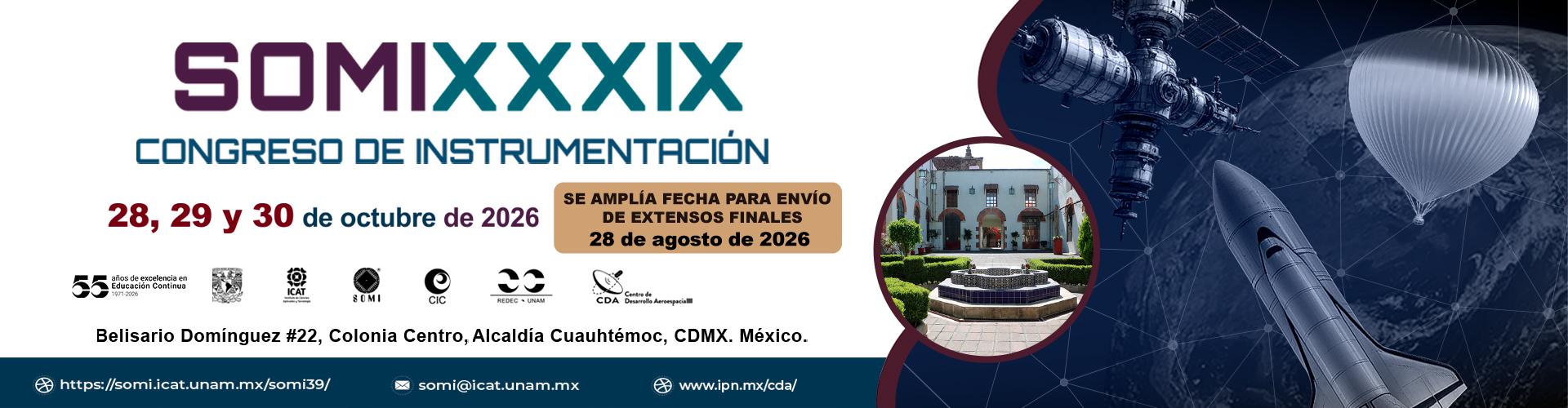 Conferencias SOMI XXXIX sobre instrumentación y medición