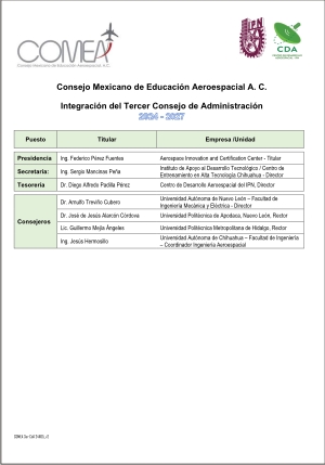 COMEA. 3er. Consejo