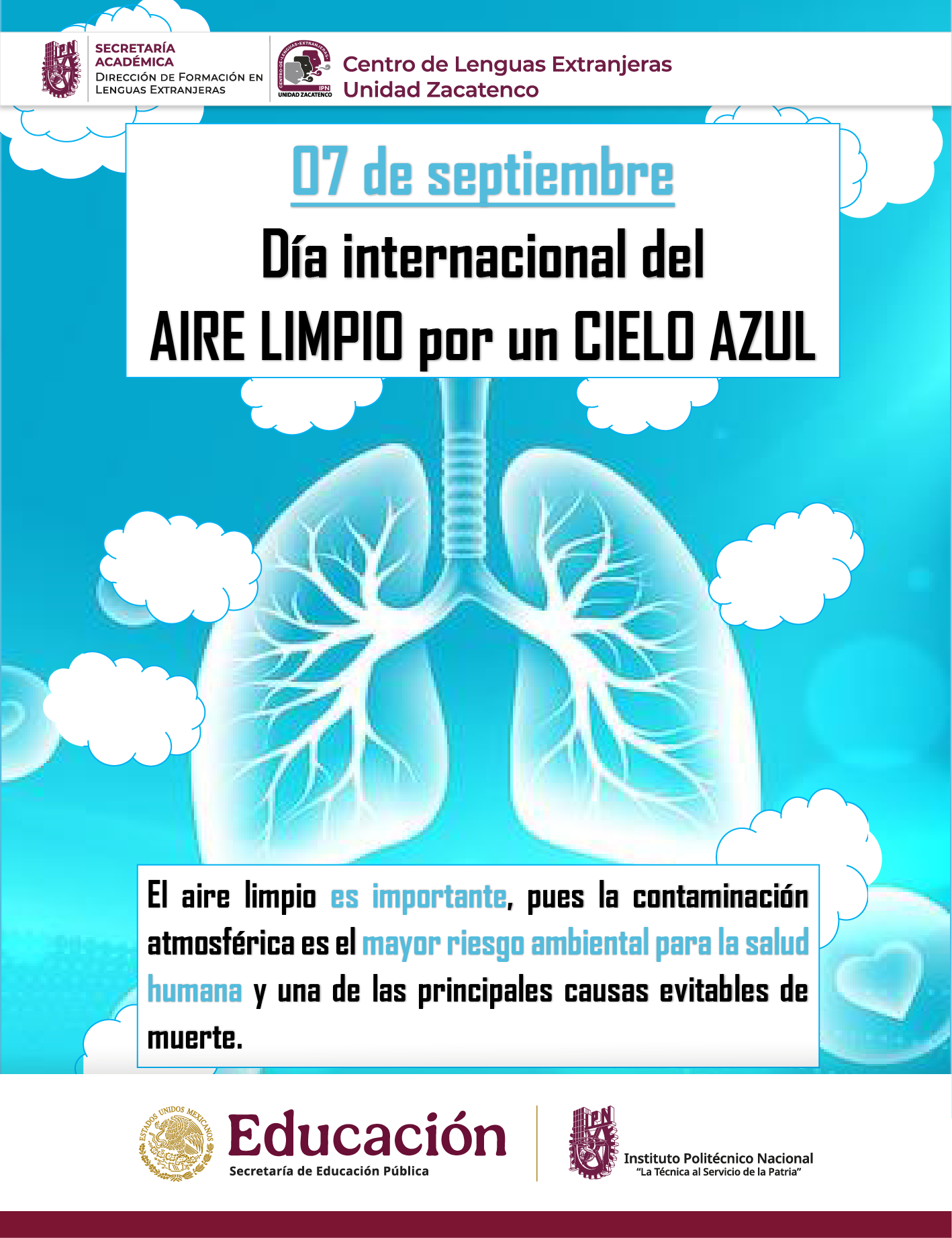 Día internacional del Aire Limpio