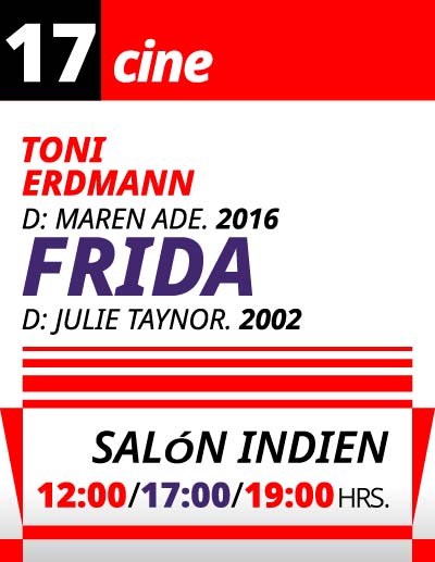 Cine en El Queso, Jueves 17 de julio de 2025