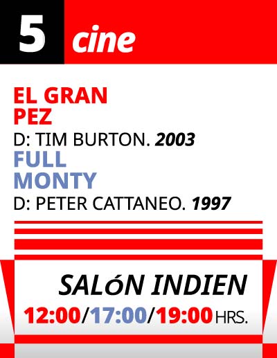 Cine en El Queso, Jueves 5 de junio de 2025