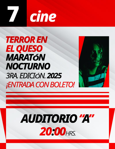 Cine en El Queso, Viernes 7 de noviembre de 2025