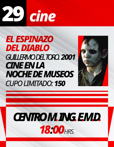 Cine en la Noche de Museos, Miércoles 29 de octubre de 2025