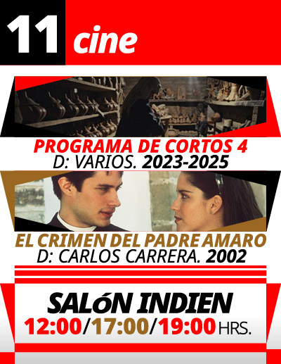 Cine en El Queso, Jueves 11 de septiembre de 2025