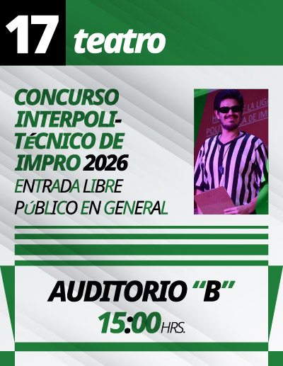 Más Cultura el IPN, Lunes 17 de agosto de 2026