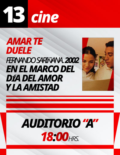 Cine en el Queso, Viernes 13 de febrero de 2026