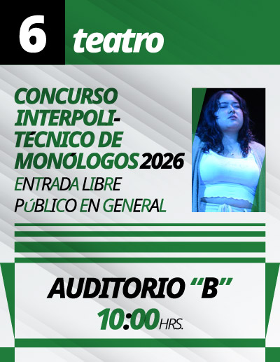 Más Cultura IPN, Lunes 6 de julio de 2026
