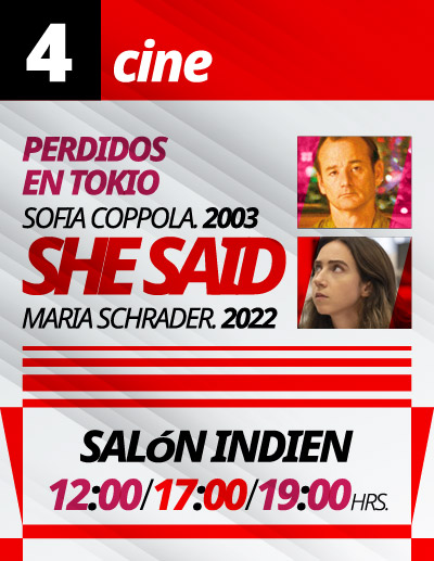 Cine en El Queso, Miércoles 4 de marzo de 2026