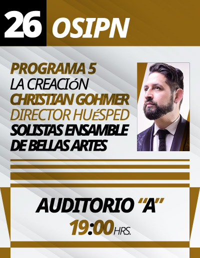 Orquesta Sinfónica del IPN, Jueves 26 de marzo de 2026