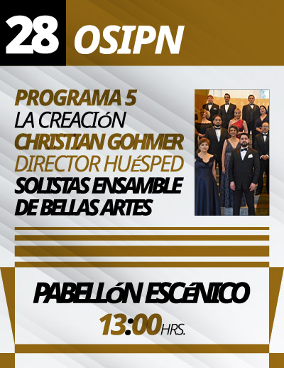 Orquesta Sinfónica del IPN, Sábado 28 de marzo de 2026