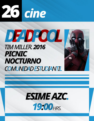 Cine en el Queso, Martes 26 de mayo de 2026