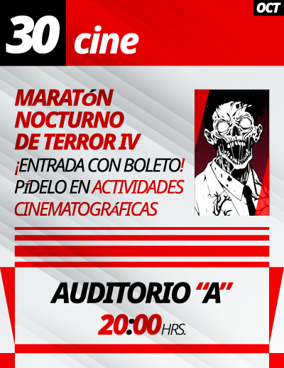 Cine Gratuito en el IPN, Viernes 30 de octubre de 2026