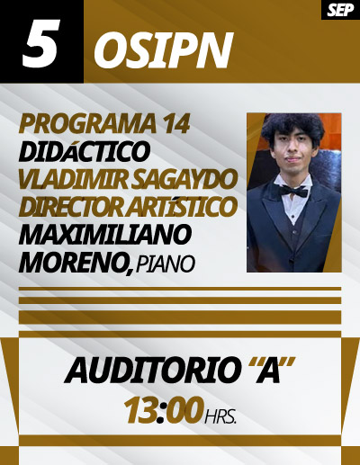 OSIPN, Sábado 5 de septiembre de 2026