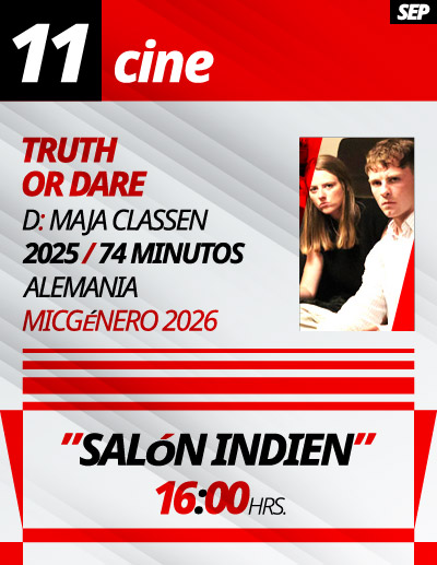 Cine Gratuito en el IPN, Viernes 11 de septiembre de 2026