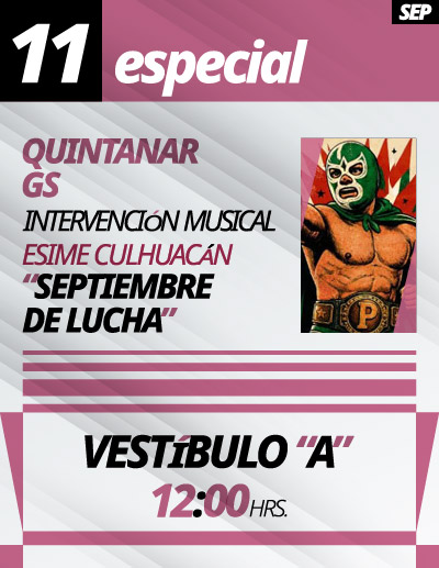Más Cultura en el IPN, Viernes 11 de septiembre de 2026