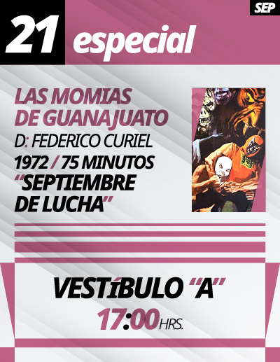 Cine Gratuito en el IPN, Lunes 21 de septiembre de 2026