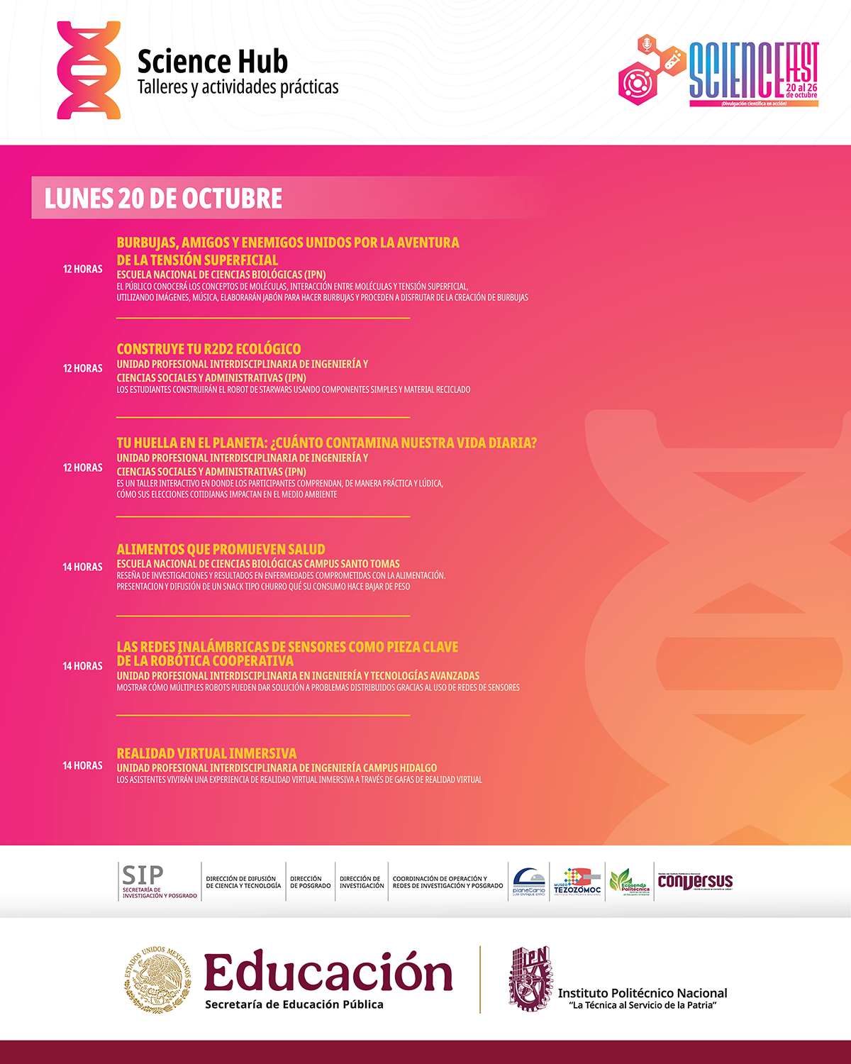 programa 20 octubre
