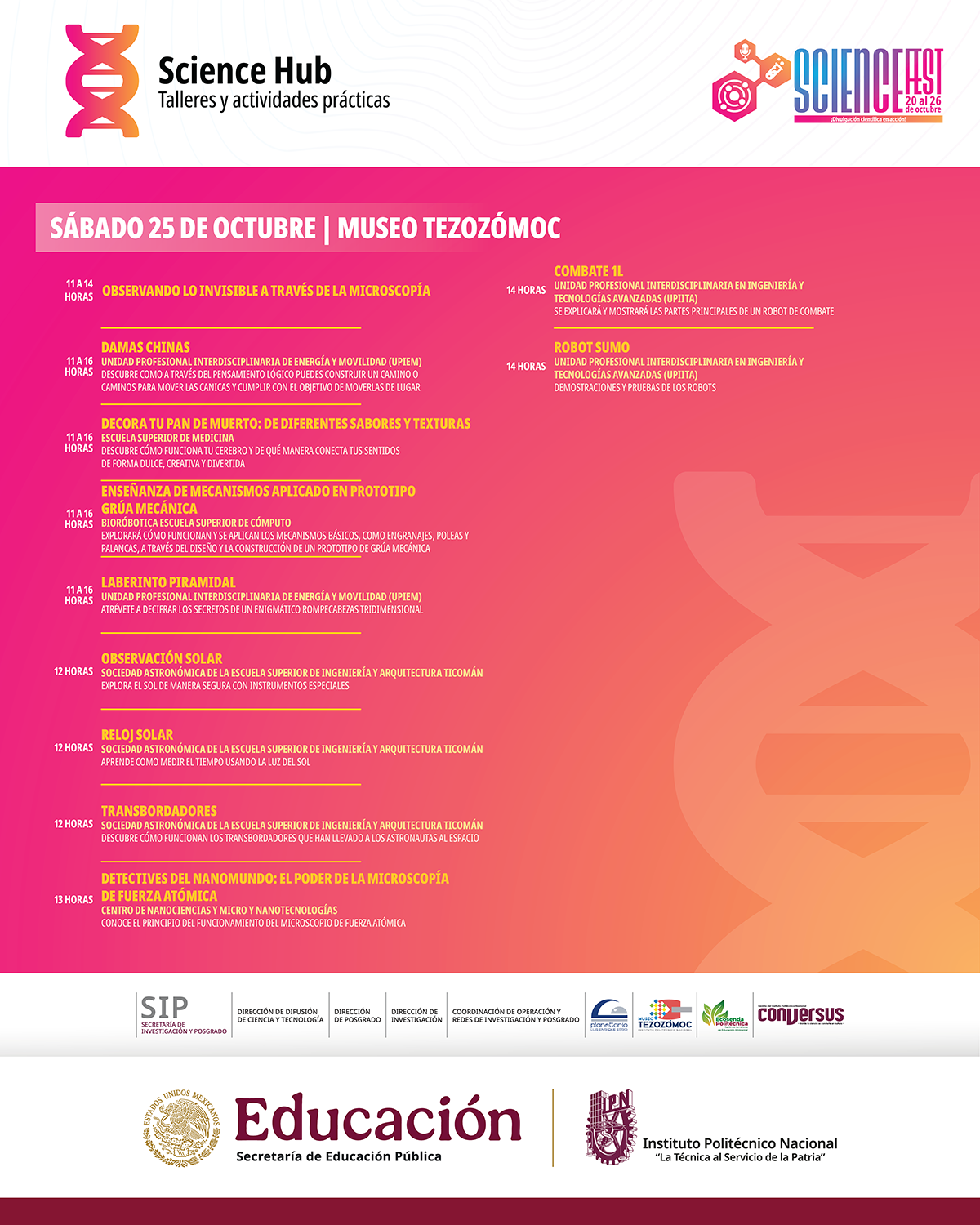 programa 25 de octubre museo 