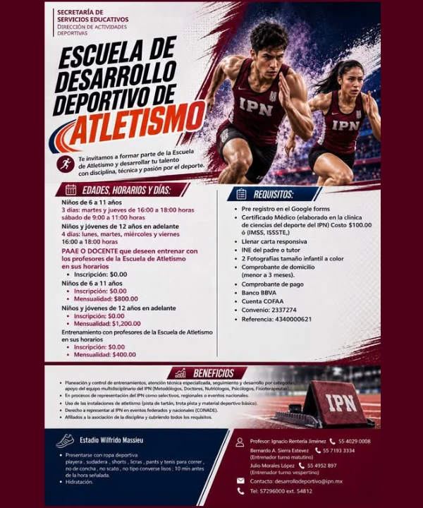 Escuela de Desarrollo Deportivo de Atletismo