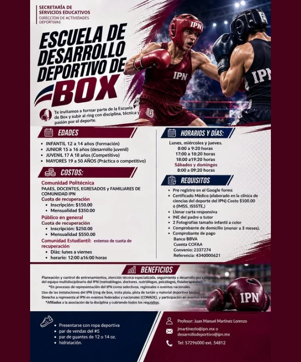 Escuela de desarrollo deportivo de Box