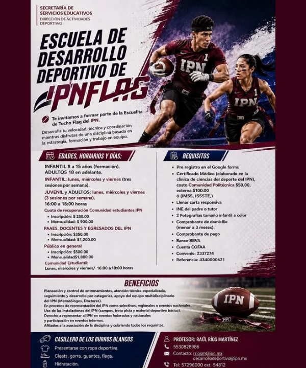 Escuela de desarrollo deportivo de Tocho Flag