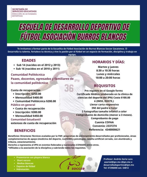 Escuela de desarrollo deportivo de Fútbol Asociación
