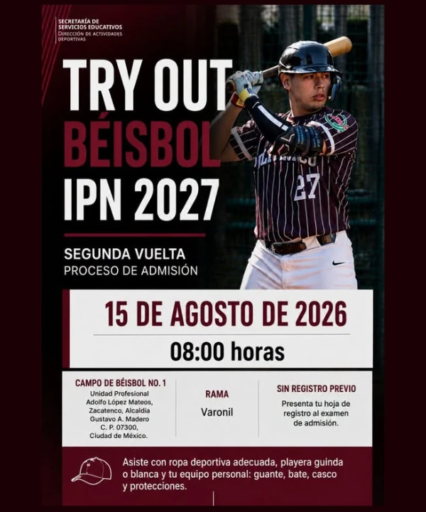 Try Out Béisbol IPN 2027