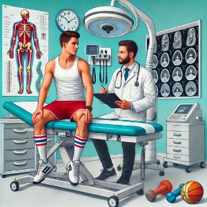 Ilustración sobre el Servicio de Medicina del Deporte