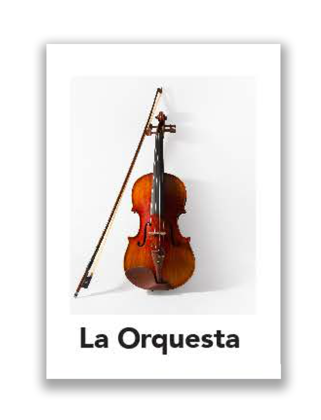 tarjeta de orquesta 