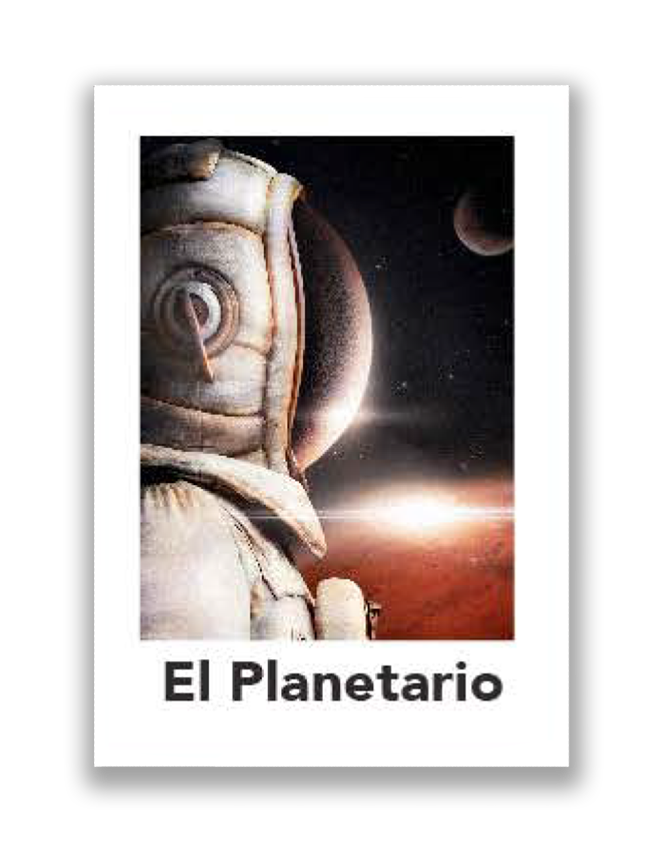 tarjeta del planetario