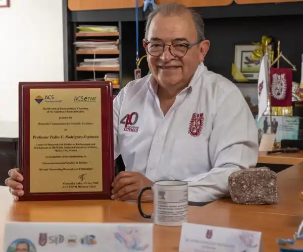 American Chemical Society Honors IPN Researcher Dr. Pedro Francisco Rodríguez Espinosa