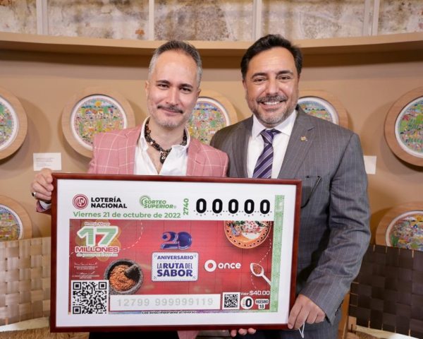 Con cachitos de la suerte Lotería Nacional, Canal Once e IPN celebran 20 años de La Ruta del Sabor