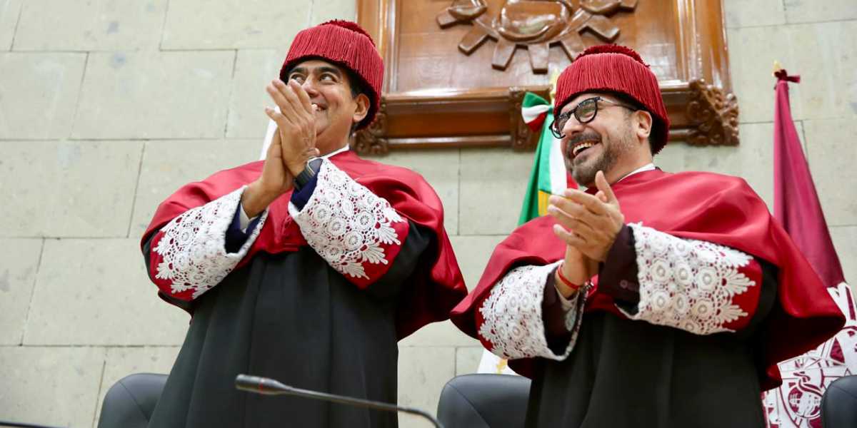 Recibe Sergio Salomón Céspedes Peregrina Doctorado Honoris Causa por parte del Instituto Politécnico Nacional