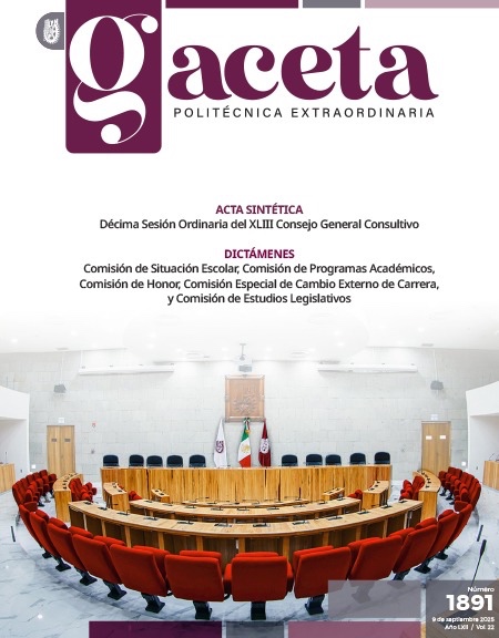 Extraordinaria: ACTA SINTÉTICA Décima Sesión Ordinaria del XLIII Consejo General Consultivo DICTÁMENES Comisión de Situación Escolar, Comisión de Programas Académicos, Comisión de Honor, Comisión Especial de Cambio Externo de Carrera, y Comisión de Estudios Legislativos