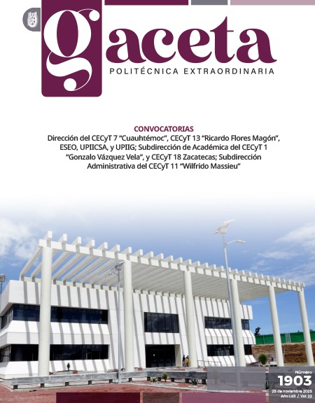 Extraordinaria: CONVOCATORIAS Dirección del CECyT 7 “Cuauhtémoc”, CECyT 13 “Ricardo Flores Magón”, ESEO, UPIICSA, y UPIIG; Subdirección de Académica del CECyT 1 “Gonzalo Vázquez Vela”, y CECyT 18 Zacatecas; Subdirección Administrativa del CECyT 11 “Wilfrido Massieu”