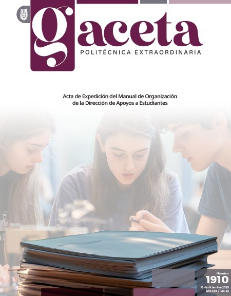 Extraordinaria: Acta de Expedición del Manual de Organización  de la Dirección de Apoyos a Estudiantes