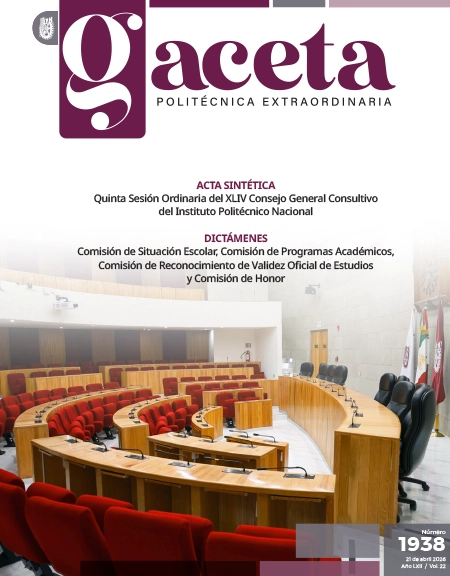 Extraordinaria: ACTA SINTÉTICA Quinta Sesión Ordinaria del XLIV Consejo General Consultivo del Instituto Politécnico Nacional DICTÁMENES Comisión de Situación Escolar, Comisión de Programas Académicos, Comisión de Reconocimiento de Validez Oficial de Estudios y Comisión de Honor