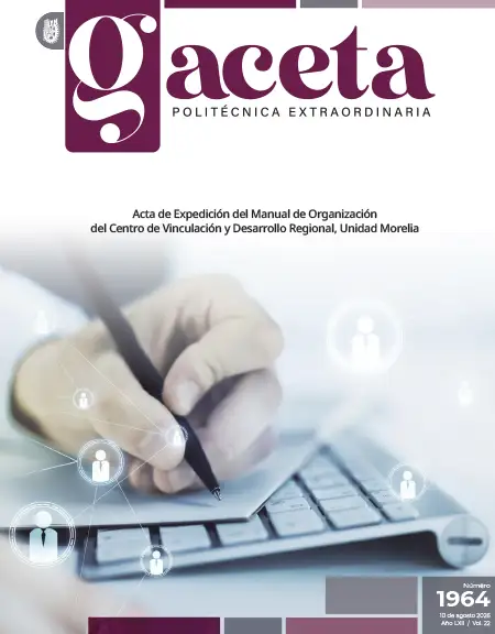 Extraordinaria: Acta de Expedición del Manual de Organización del Centro de Vinculación y Desarrollo Regional, Unidad Morelia