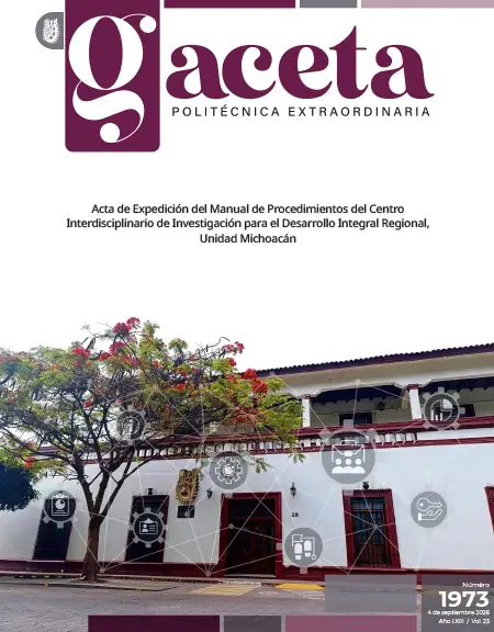 Extraordinaria: Acta de Expedición del Manual de Procedimientos del Centro Interdisciplinario de Investigación para el Desarrollo Integral Regional, Unidad Michoacán