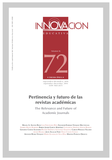 Innovación Educativa 72