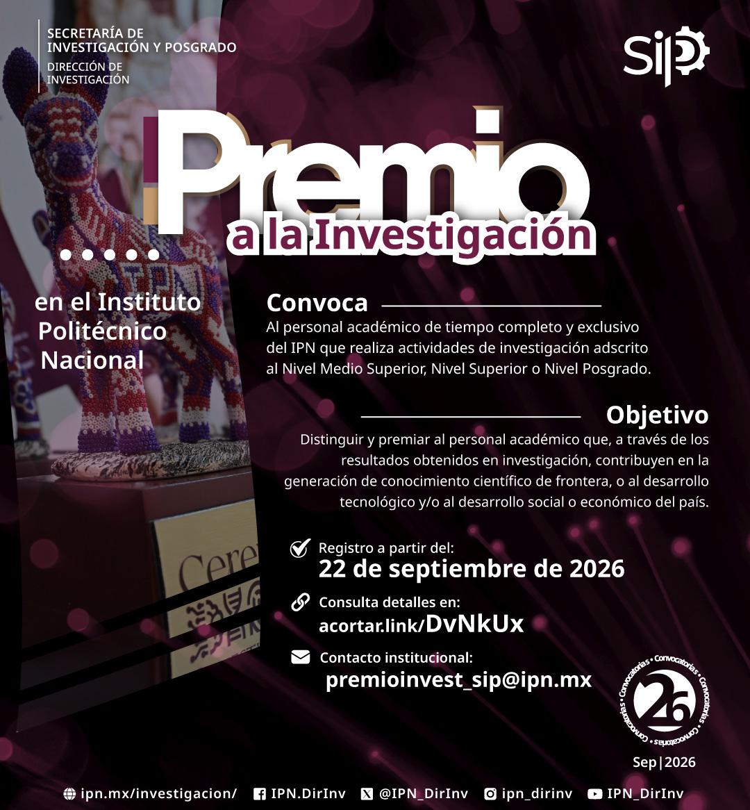 Premio a la Investigación en el IPN