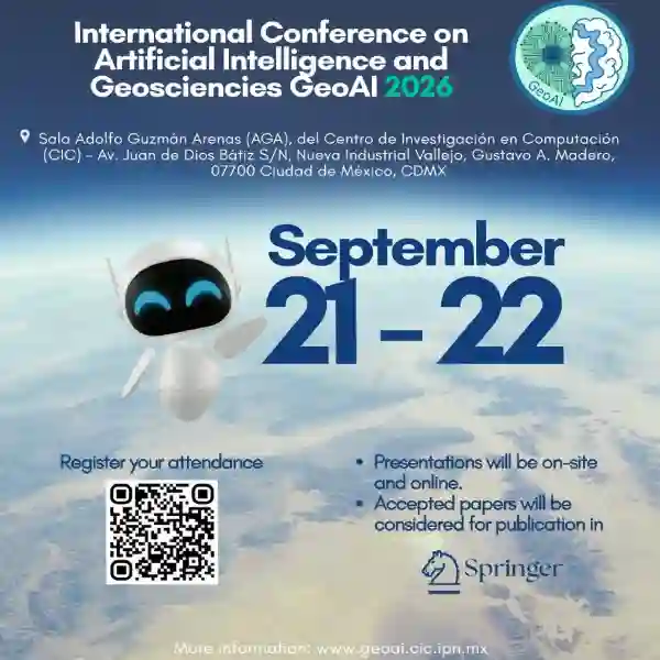 International Conference on Artificial Intelligence and Geosciences GeoAI 2026