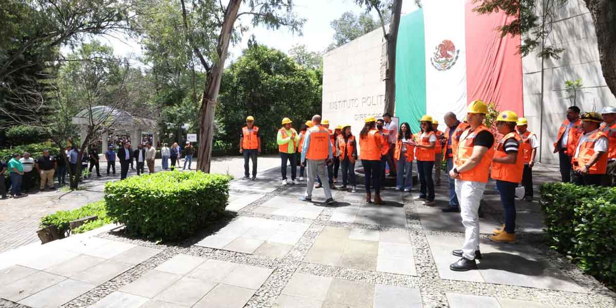 Participa IPN en el 2do. Simulacro Nacional 2025 	