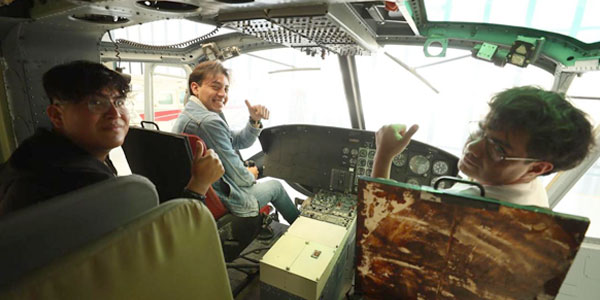 Presume ESIME Ticomán helicóptero para prácticas