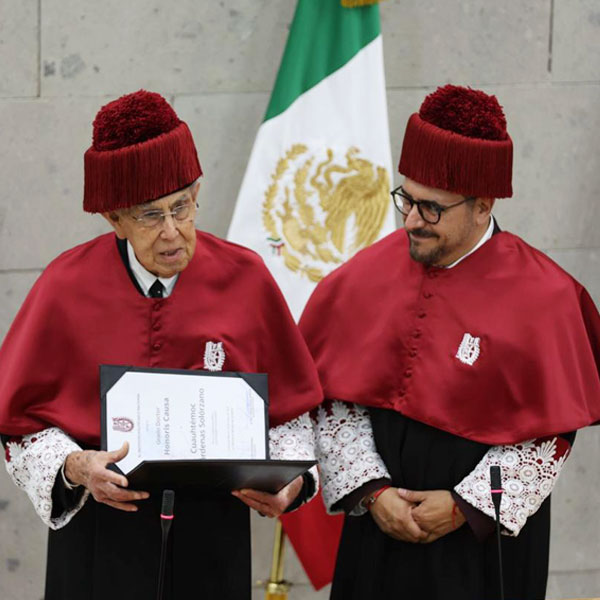 Otorga IPN Doctorado Honoris Causa a Cuauhtémoc Cárdenas
