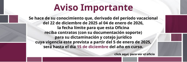 Oficio Fecha limite contratos y convenios