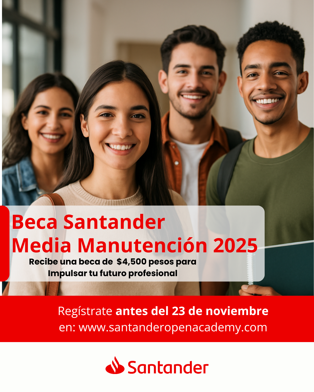 Beca Santander Media Manutención 2025
