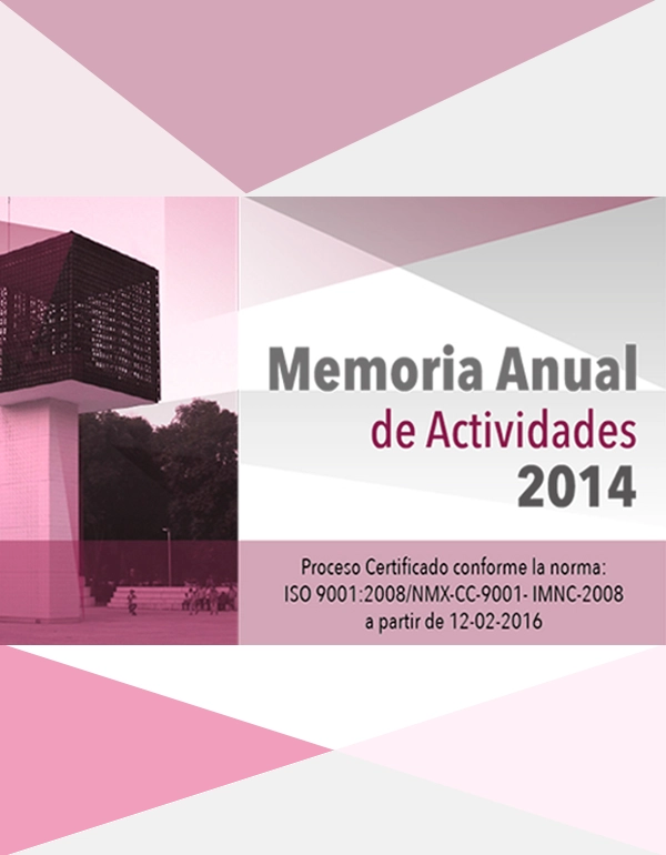 Memoria Anual de Actividades 2014