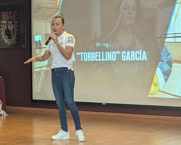 LA “TORBELLINO” GARCÍA PROMUEVE LA PREVENCIÓN