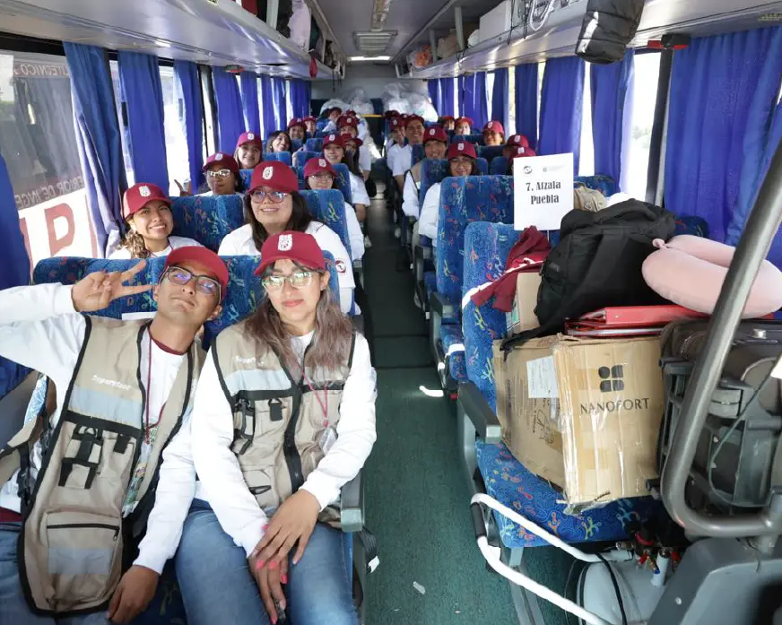 Salen 377 Brigadistas del IPN a brindar apoyo a 17 Municipios